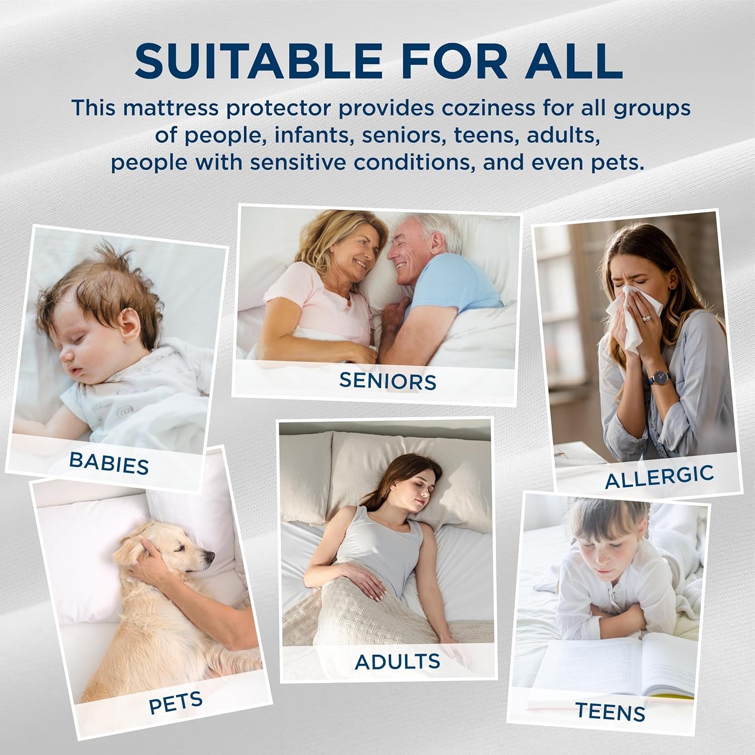 Waterproof Mattress Protector Twin Size, Zippered Mattress Encasement, Breathable & Noiseless Bed Cover with Six-Sided Protection, 12 Inches Deep