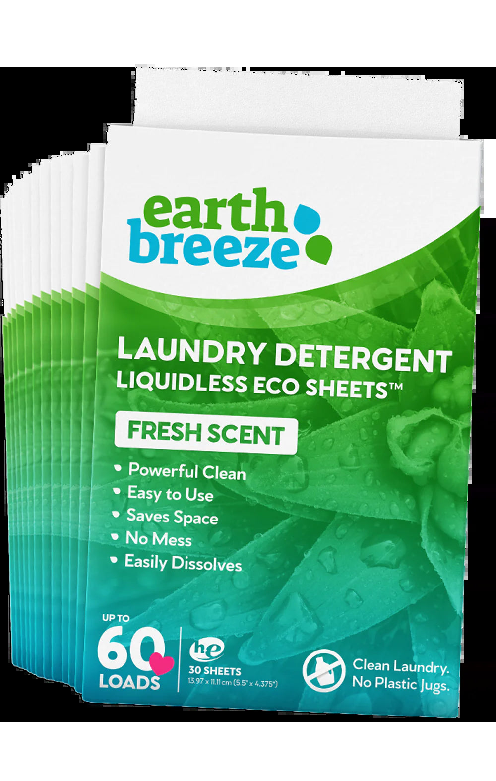 Laundry Detergent Eco Sheets - 60 Loads