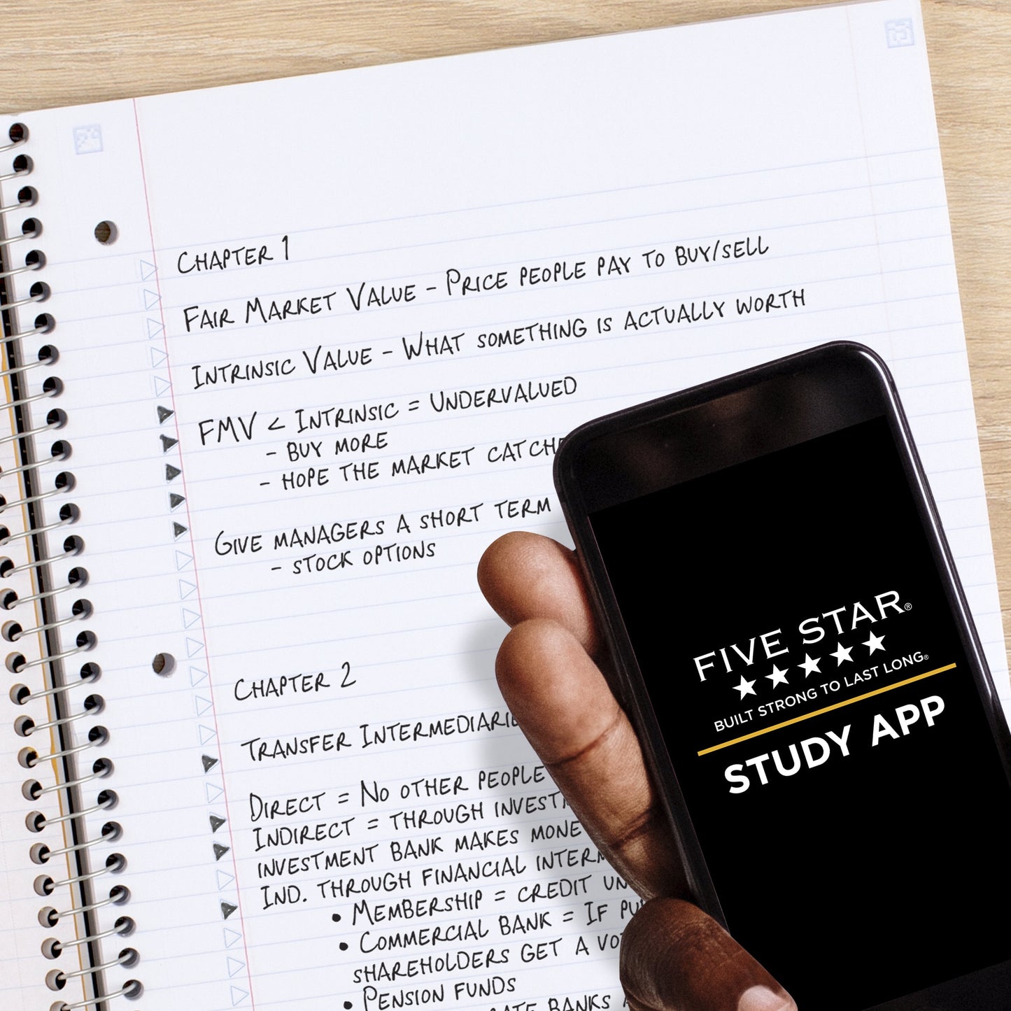 Spiral Notebook plus Study App 3 Subject College Ruled 8 12 X 11 Black