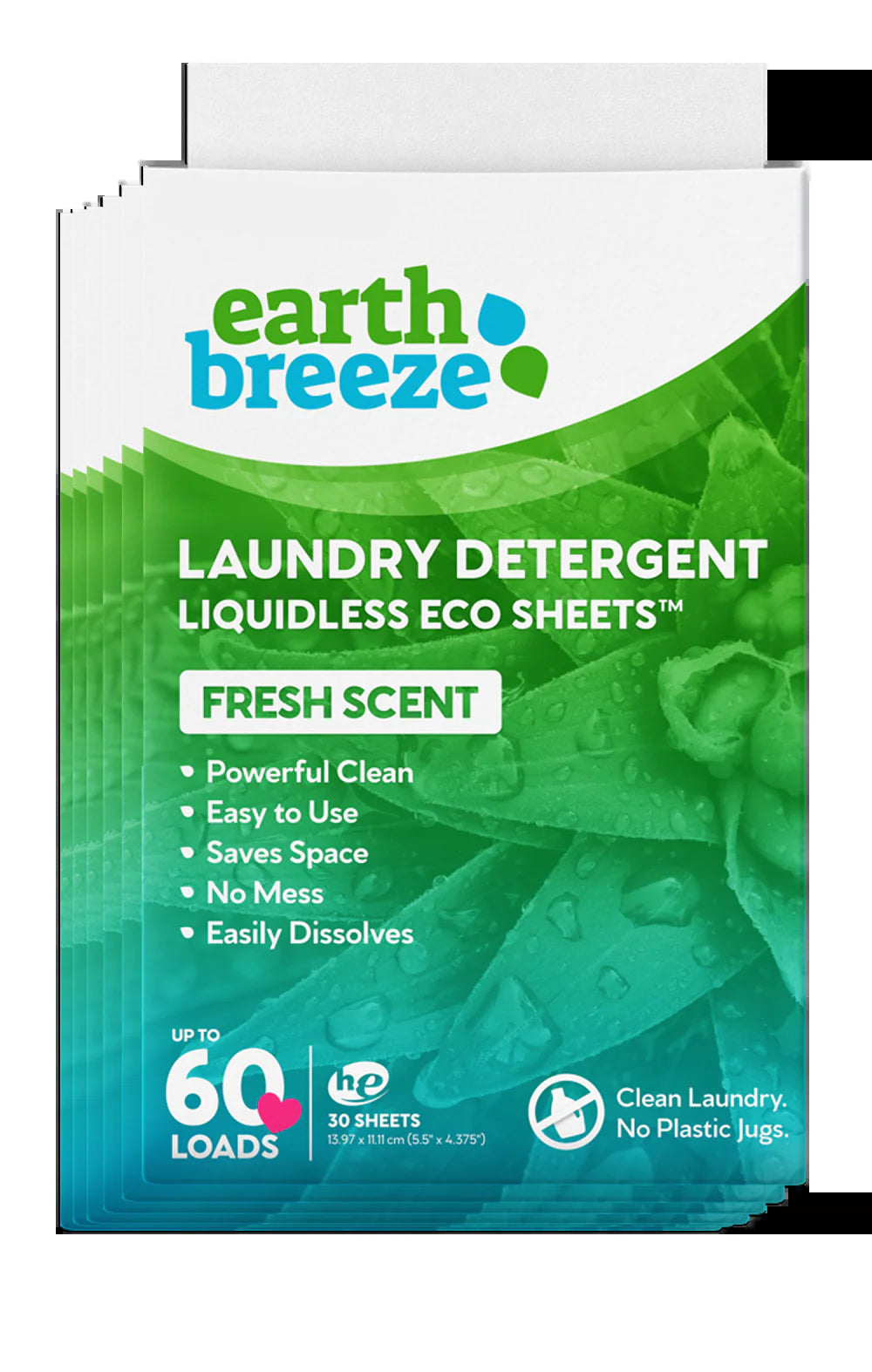 Laundry Detergent Eco Sheets - 60 Loads