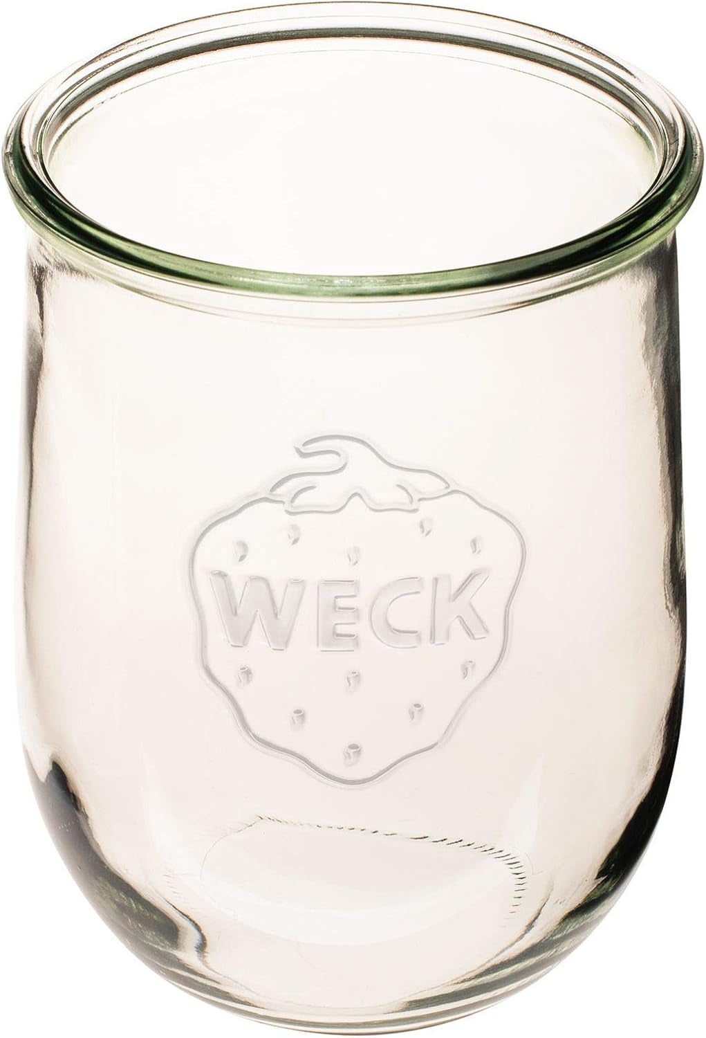 WECK - 745 Weck Tulip Jar 1 Liter - Sour Dough Starter Jars - Large Glass Jar for Sourdough - Tulip Jar with Wide Mouth - Suitable for Canning and Storage - (1 Jar, Glass Lid, Cork Lid, & Keep Fresh Lid)
